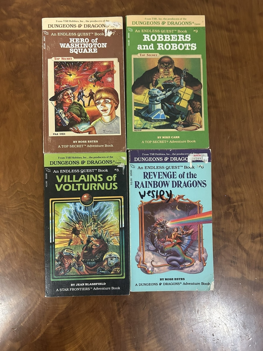 Vintage 1983 TSR Endless Quest Gamebooks - Set of 4 (D&D, Sci-Fi)